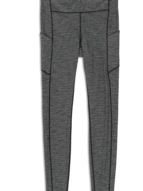 lululemon athletica Heathered Charcoal Gray Pocket Leggings